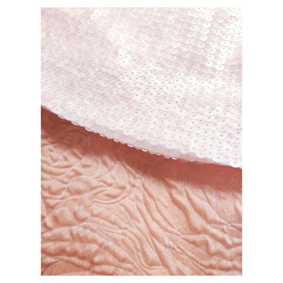 LaPointe Midi Skirt - Plush Matte Sequin w/Cloqué Organza - Small - Picture 5 of 7